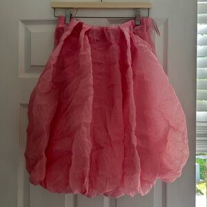 Zara pink bubble strapless dress